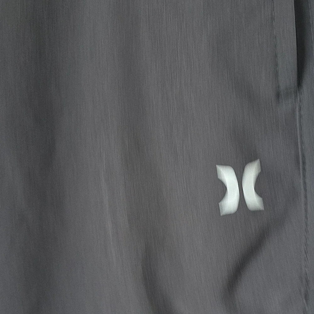 Hurley Mens Black Solid Flat Front Button Closure Shorts Regular Size 36
